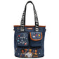 DENIM MULTI-POCKET TOTE BAG