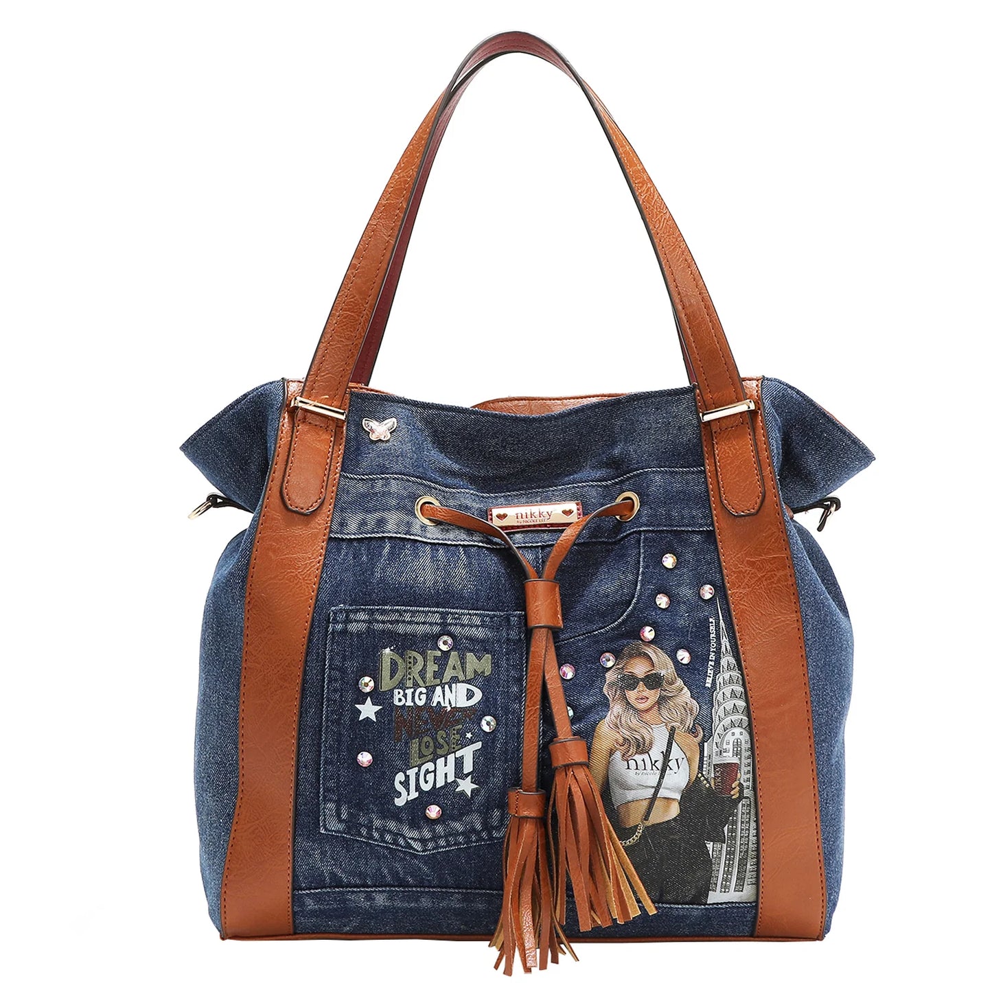 DREAMER DENIM SHOULDER BAG