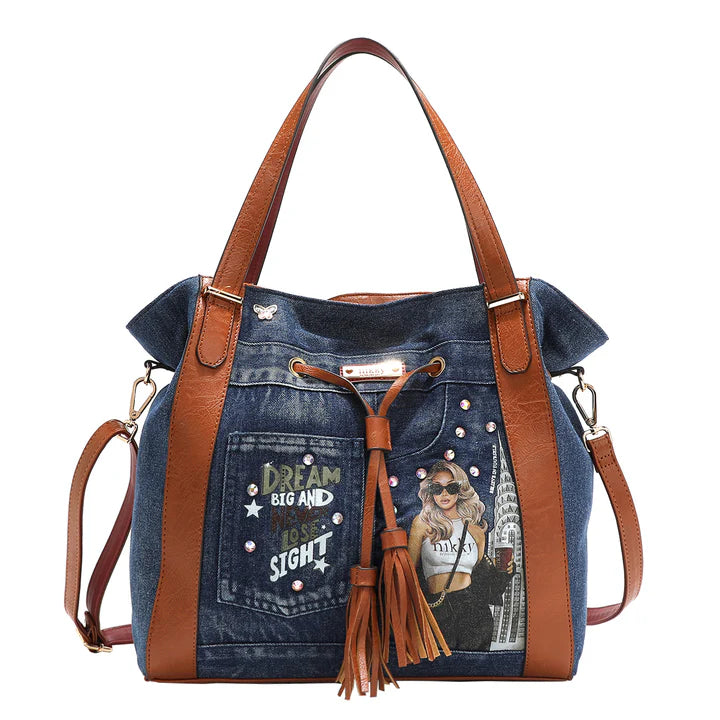 DREAMER DENIM SHOULDER BAG