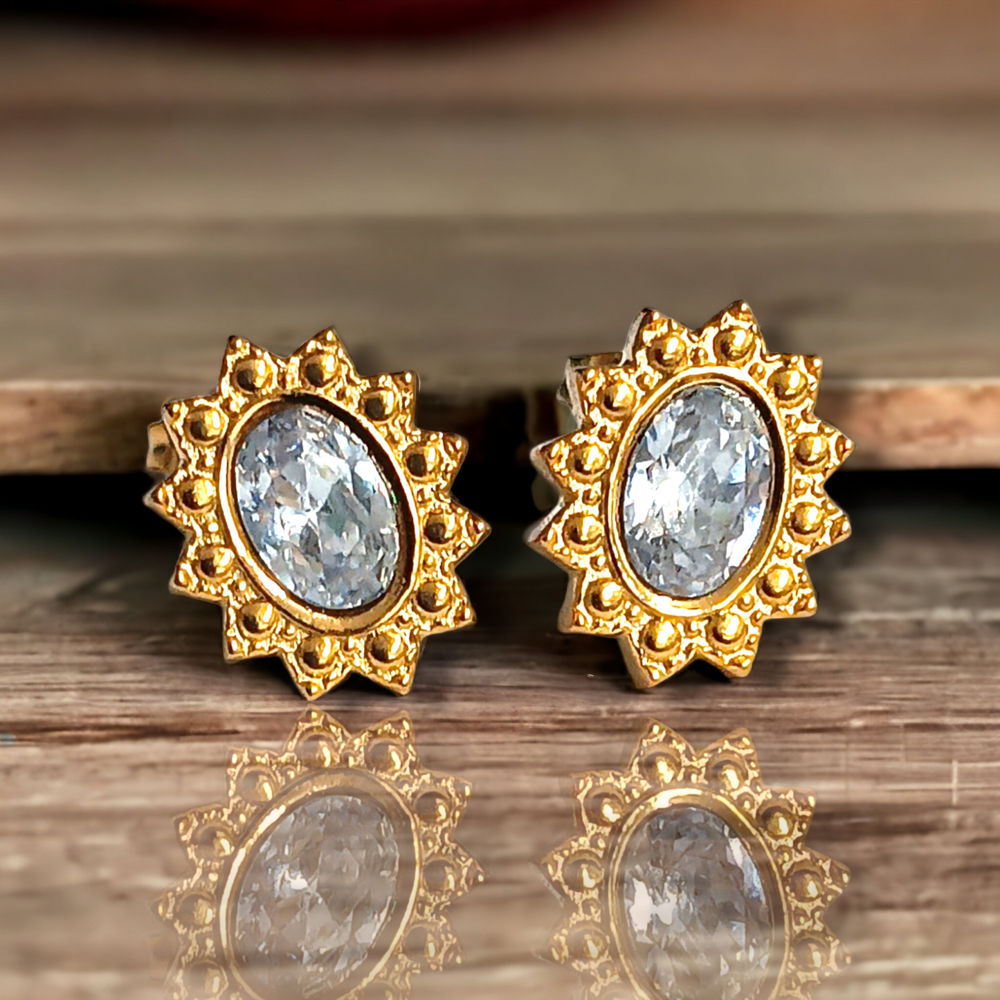 Zircon & Crystal Earrings