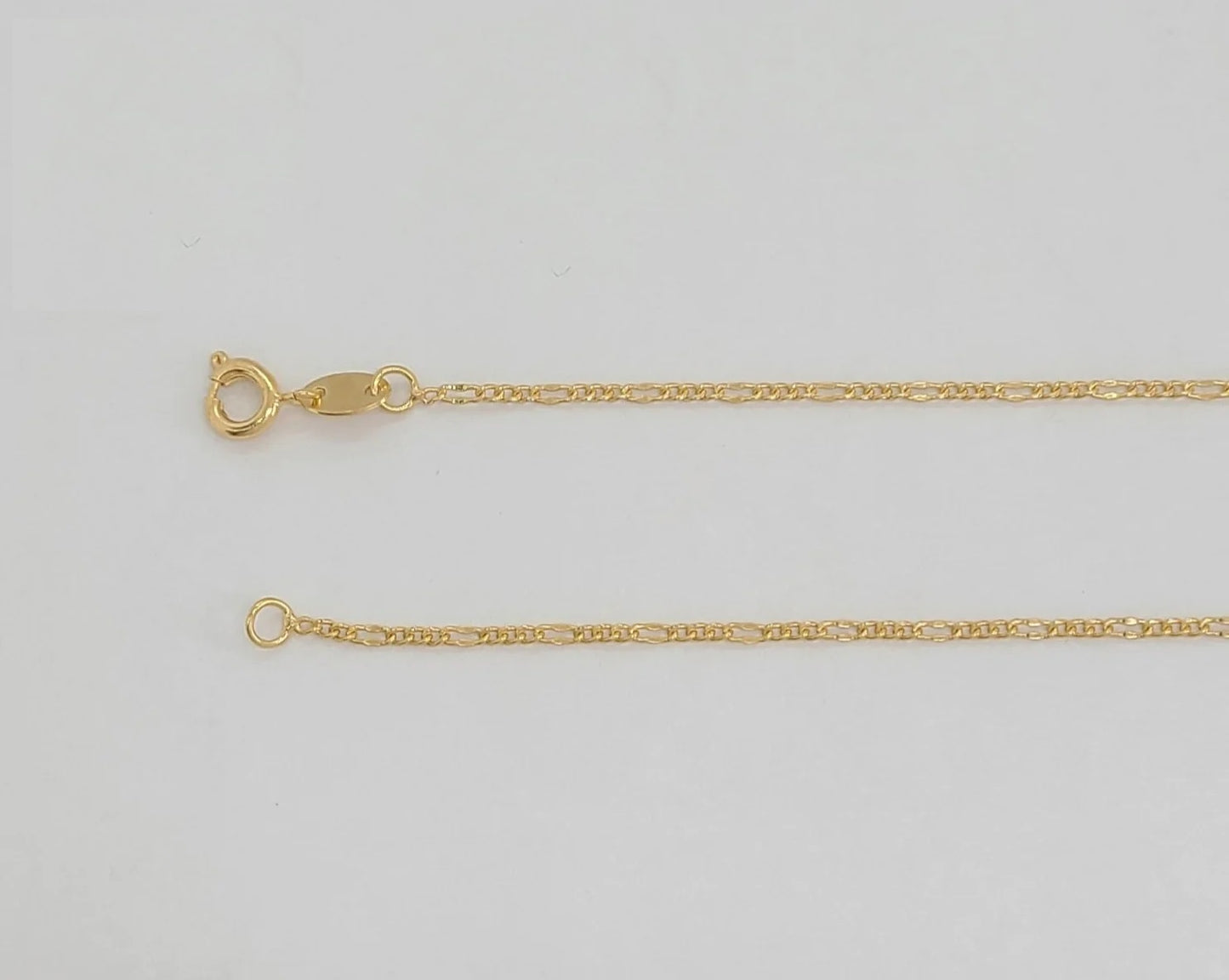 CADENA 18K GOLD LAMINATE - 2MM FIGARO LINK CHAIN