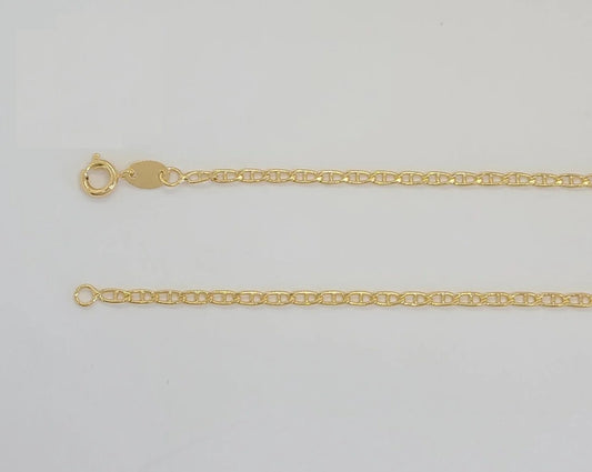 CADENA 18K GOLD LAMINATE - 2.5MM MARINER LINK CHAIN