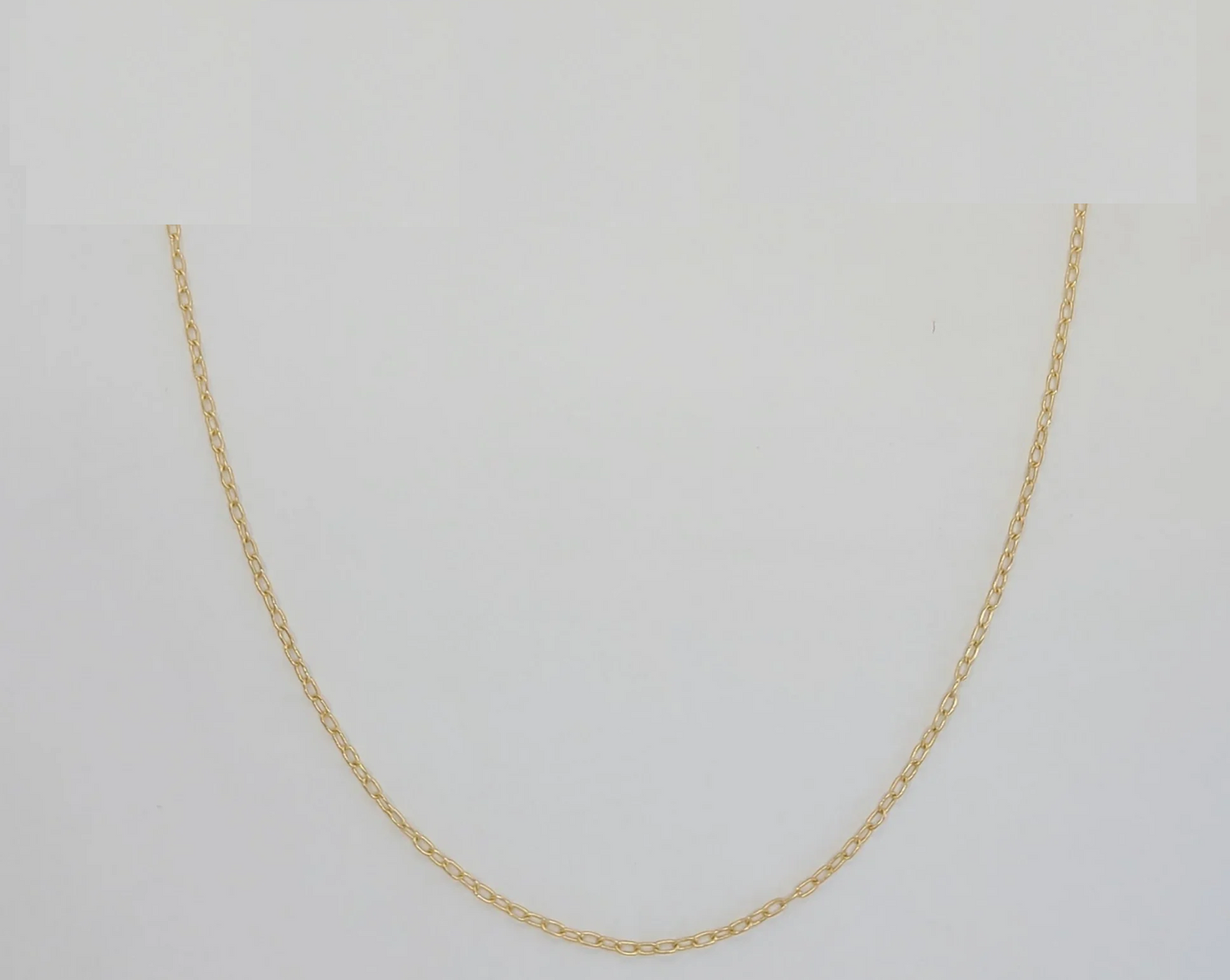 CADENA 18K GOLD LAMINATE - 1.5MM OPEN ROLO LINK CHAIN 20"