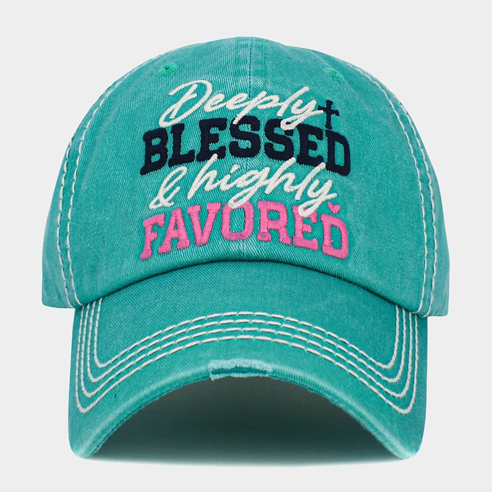 Deeply Blessed and highly Favored Vintage Baseball Cap