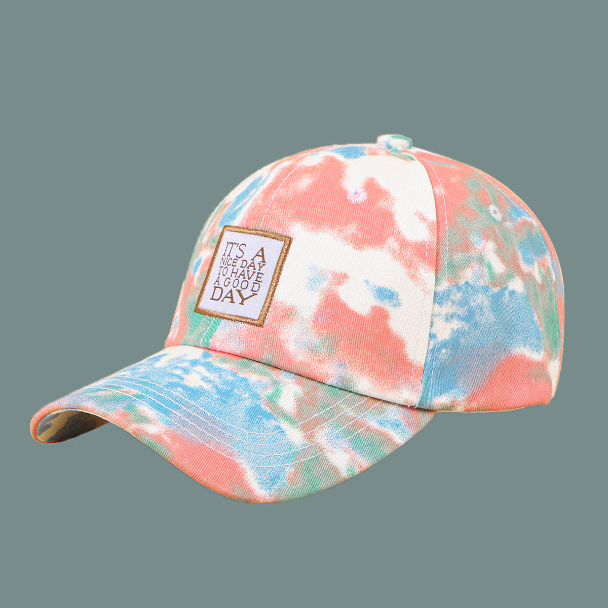 Gorra Con Efecto Tiedye De Moda Coreana